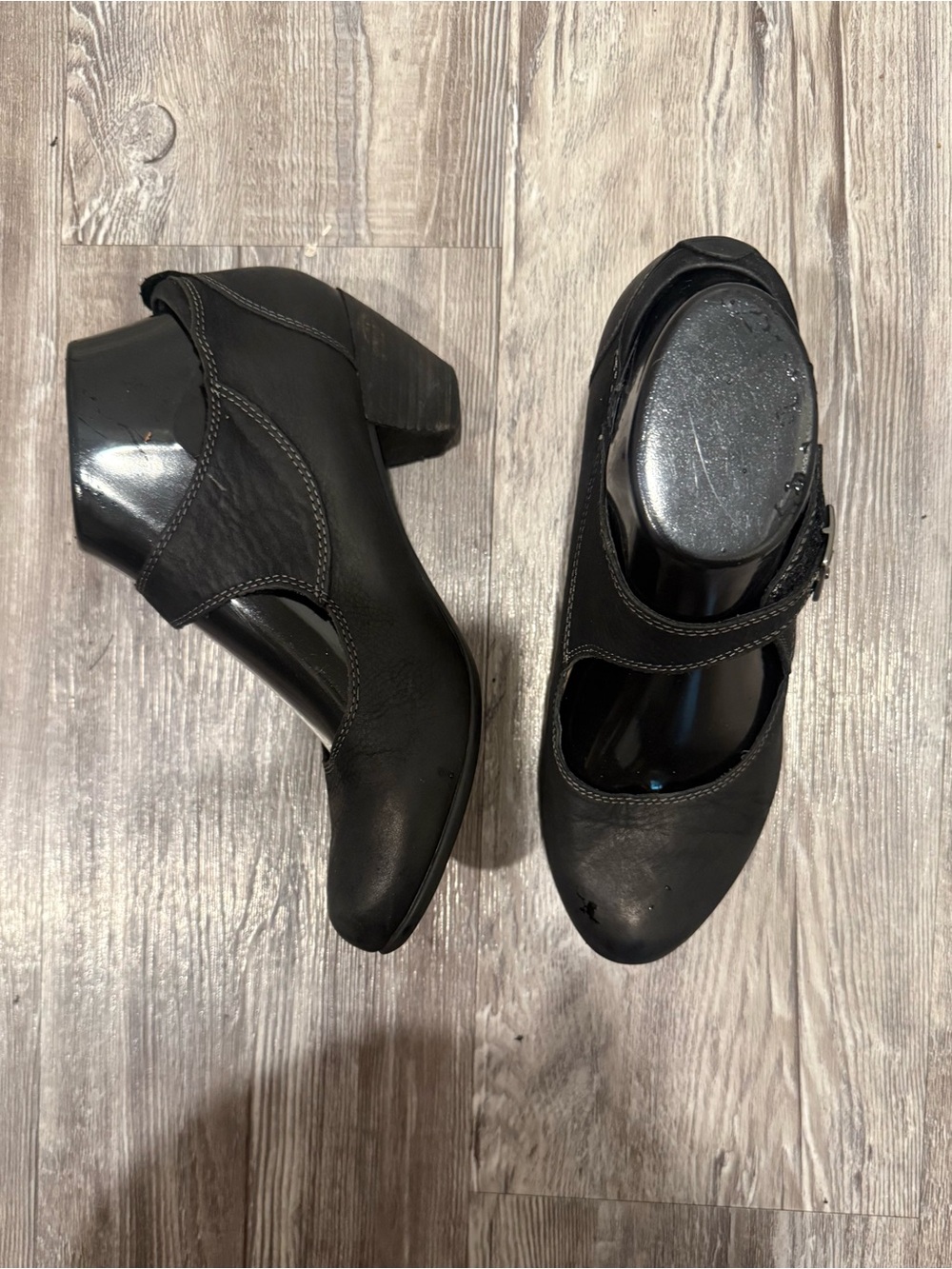 Taos Footwear Black Mary Jane Block Heel Shoes - Picture 4 of 7